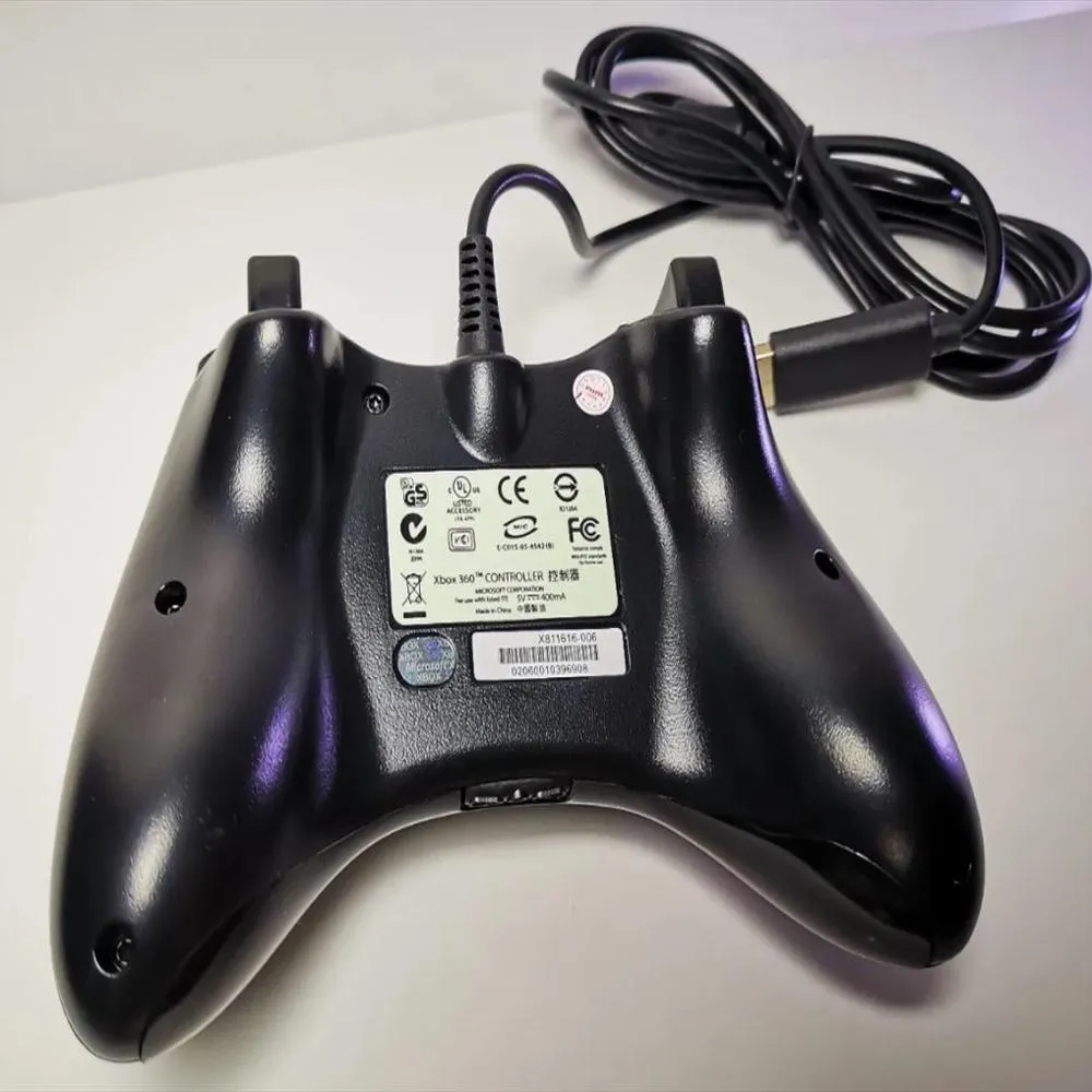 Control Gamepad Alámbrico para Xbox 360 y PC USB