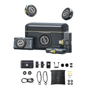 Hollyland LARK M2 DUO Combo Micrófono Inalámbrico 2TX + 1RX